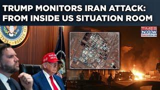 From Inside US Situation Room - Watch Trump Monitor Iran Attack From White House With Hegseth, Vance