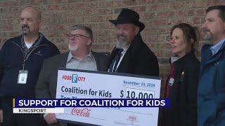 Coca-Cola Consolidated presents $10K check to Coalition for Kids