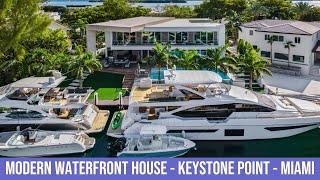 WATERFRONT HOUSE FOR SALE IN MIAMI  - $6,200,000 00 5 BED 5 BATH