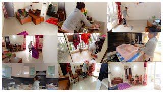 60 minutes only & full house clean!! Indian mom's House cleaning task Morning power hours cleaning