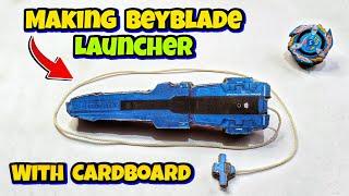 Making Beyblade X String Launcher | Cardboard Beyblade Launcher