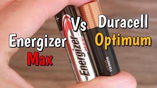 Energizer Max VS Duracell Optimum AA Battery Test