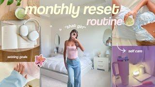 MY MONTHLY RESET ROUTINE🫧 ”THAT GIRL” guide + healthy habits!