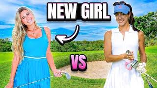 Her FIRST YouTube Match.. 9 Holes! Sabrina Andolpho