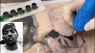 TATTOOING FAKE SKIN TUTORIAL - Part 3 - Tattooing