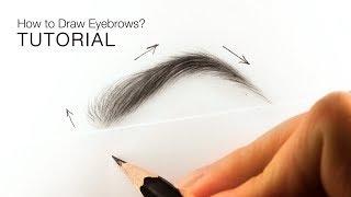 How to draw realistic eyebrows for BEGINNERS - EASY TUTORIAL