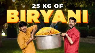 Cooking 25 KILOS Of Chicken BIRYANI Ft. @AayushSapra