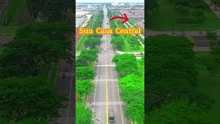VỊ TRí Sun Casa Central trên mặt tiền đường dân chủ VSIP 2