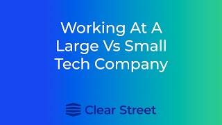Working at a Large Vs Small Tech Company With Emilio Schapira