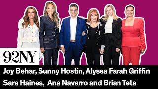 The View’s Joy Behar, Sunny Hostin, Sara Haines, Alyssa Farah Griffin, Ana Navarro and Brian Teta