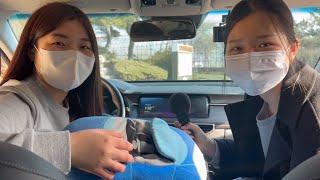 ASMR IN THE CAR WITH MY FAMILY  Sister tries Nail Tapping , Scratching , Tracing 