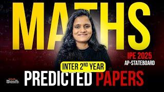 Maths 2A Important Questions | AP Inter 2025 Predictor Paper | IPE 2025