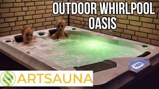 ARTSAUNA -  Outdoor Whirlpool Oasis - Luxus-Wohlfühloase für deinen Garten / Terrasse