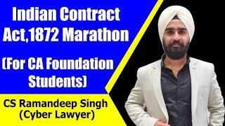 CONTRACT ACT,1872 MARATHON (FOR CA FOUNDATION STUDENTS) BY CS RAMANDEEP SINGH