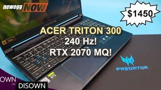 Newegg Now - ACER TRITON 300 FIRST LOOK REVIEW 240 Hz $1450!