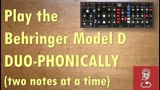 How to "upgrade"  the Behringer Model D to a duophonic synth