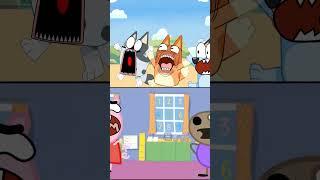 BLUEY VS PEPPA PIG SCREAMING TREND!#memes #shorts #challenge