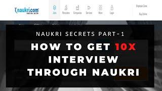 How to Catch Recruiter's EYE on your Profile in Naukri? Naukri Tutorial Part 1