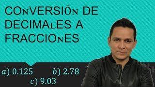 Conversión de decimales a fracciones | video #67. Matemáticas con Grajeda