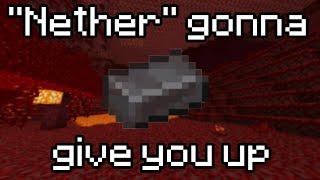 Never Gonna Give You Up but every line of the song is a Minecraft item