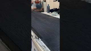 Turning white oak into black oak with India ink.