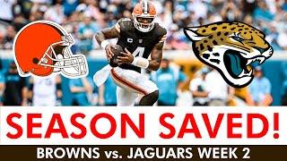 Browns SAVE Season With Win vs. Jaguars: Deshaun Watson Highlights, Stats & News