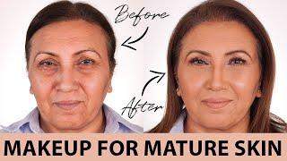 HOW TO DO MAKEUP ON MATURE SKIN 2021 | NINA UBHI