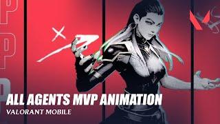 All Agents MVP Animation - Valorant Mobile