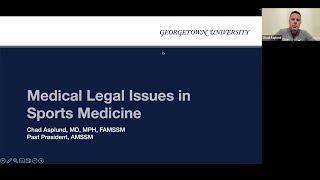 Medical Legal Issues in Sports Medicine | Fellow Online Lecture Series