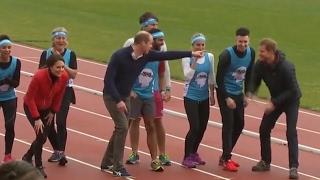 Prince Harry, William & Princess Kate Race for Charity | ABC News