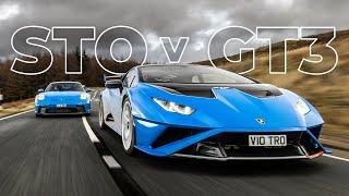 Lamborghini Huracan STO vs Porsche 992 GT3 (with Ben Collins) | Supercar Driver | 4K