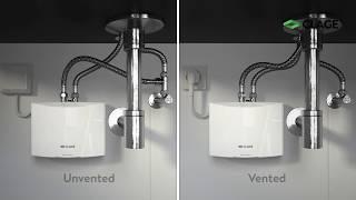 MBH – installation and mounting of the mini instant water heater at a washbasin