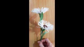 Làm Hoa Giấy Nhún Đơn Giản #1 - Easy Paper Flower Tutorial - Lana Paper Flowers #Shorts