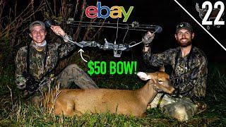 DEER HUNTING with $50 BOW!! - (USED BOW CHALLENGE!)