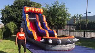 Rocker 15 Ft Commercial Grade Inflatable Slide - JumpOrange Inflatables