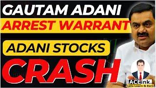 Arrest Warrant against Gautam Adani | Bribery scheme and investor fraud| Adani Stocks Crash | Aceink