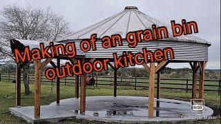 Grain Bin outdoor kitchen