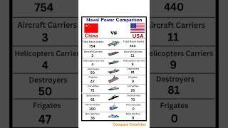 China vs USA Naval Power Comparison 2025 | Military Strength