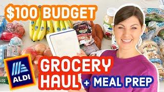 $100 ALDI’S GROCERY HAUL + MEAL PREP | How I Stay In Budget!