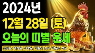 [오늘의 운세] 2024년 12월 28일 (토) 띠별운세