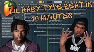 How To Make A Lil Baby Type Beat in 10 Minutes (Fl Studio Tutorial)