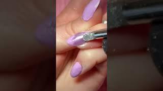 Lila Chrome Glazed Nails - full video on channel!