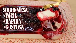 SOBREMESA REFRESCANTE E PRÁTICA - A MELHOR MOUSSE DE LIMÃO COM COBERTURA DE FRUTAS - Dika da Naka