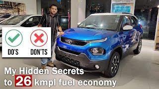 Tata PUNCH Bad Mileage?🩸 Hidden Tips & Tricks to Increase Mileage to 26 kmpl #Punch