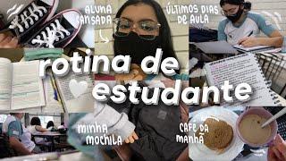 rotina de estudante  aulas presenciais, tarde de estudo e leituras 