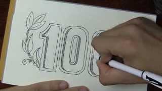 time laps draw lettering and dup step || 100% hand drawn