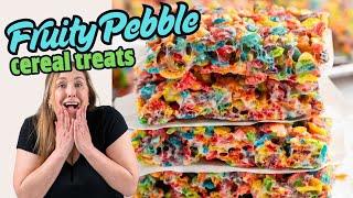 Fruity Pebble Krispie Treats
