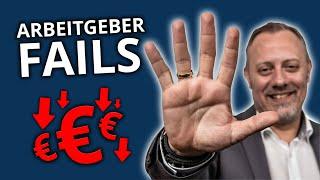 5 Fails von Arbeitgebern, die richtig teuer werden können!