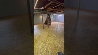 Incredible basement renovation and transformation! From unusable and flooded, to nearly finished!