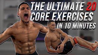 THE ULTIMATE 20 CORE EXERCISES IN 10 MINUTES // EXPLOSIVE  BODYWEIGHT CORE TRAINING CIRCUIT